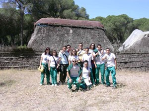 Visita de la escuela taller La Jara y el taller de empleo Hortus al parque de Doñana