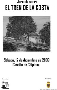 Convocada  una Jornada sobre el Tren de la Costa en el Castillo de Chipiona el próximo 12 de diciembre