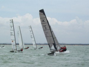 El chipionero Juan José Sola y su ‘Clase A’  se han adjudicado I Copa de Andalucía de Catamarán