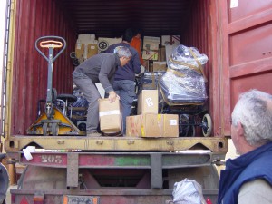 Caminantes de Chipiona por el Mundo envía un tráiler con 20 toneladas de ayuda para América Central