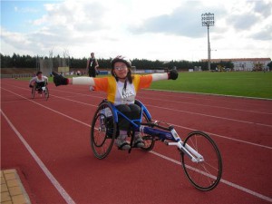 Montse Mellado, atleta  de silla de ruedas del Club Atletismo Chipiona competirá en los Campeonatos de España Absolutos Paralímpicos Internacional IPC en Jerez