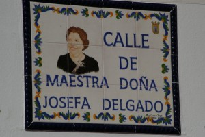 Homenaje a Josefa Delgado Jiménez con la nominación de una calle (Chipiona)