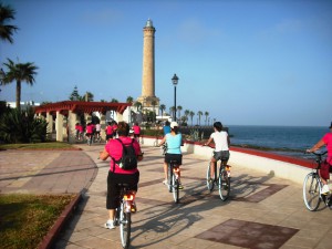 Comenzaron las visitas guiadas por Chipiona en bicicleta