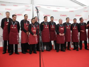 El chipionero Pedro Antonio Mora se impuso en el V Concurso Gallego de Cortadores de Jamón