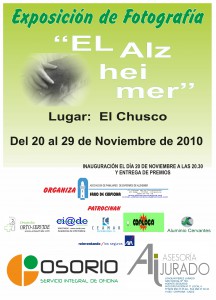 Anuncian exposición  de fotografías sobre el alzheimer en El Chusco