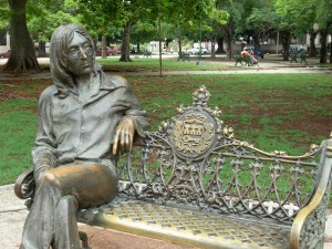 El parque  de John Lennon es visita obligada para cualquier viajero en La Habana