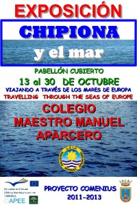 El colegio público Maestro Manuel Aparcero presenta  la exposición “Chipiona y el mar”