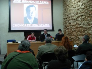 Concurrida y emotiva conferencia del historiador Sebastián Guzmán sobre la figura del poeta Miranda de Sardi.