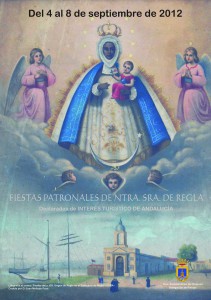 Una litografía de la Virgen de Regla de Cuba anuncia las fiestas patronales al cumplirse 325 de la fundación del municipio habanero