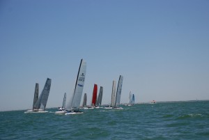 Comenzada la liga de catamaranes