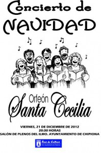 Cultura programa un concierto del Orfeón Santa Cecilia para el 21 de diciembre