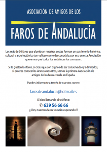 La Asociación de Amigos de Faros de Andalucía edita un folleto informativo