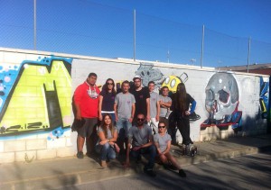 Juventud realiza un taller de grafiti contra el tabaco dentro del programa Chipiona sin drogas