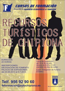 El Ayuntamiento de Chipiona suma a su oferta formativa un curso de recursos turísticos locales