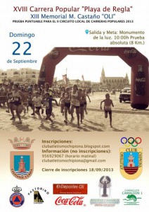 Abierto el plazo de inscripciones para el décimo octavo Cross Playa de Regla