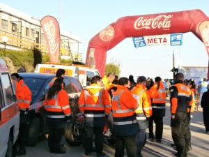 29 efectivos de Protección Civil apoyaron el dispositivo establecido por Policía Local y Guardia Civil durante la carrera popular La Reyerta.