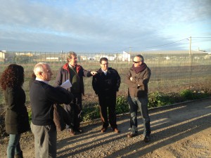 Antonio Peña se congratula por el inicio de las obras de  urbanización del Camino de los Carneros