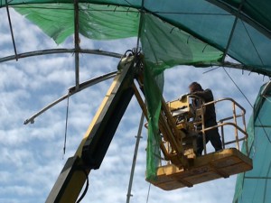 Desmontada la estructura de la cubierta de la Plaza de Abastos por razones de seguridad