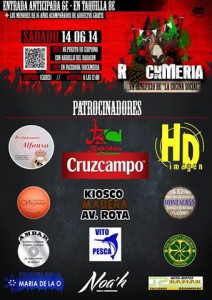 El cartel de “Rockmería Festival 2014” ya está en la calle