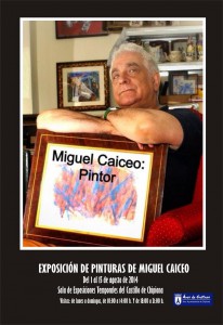 El actor y humorista Miguel Caiceo expondrá parte de su obra pictórica en el Castillo desde este viernes y hasta el 15 de agosto próximo.