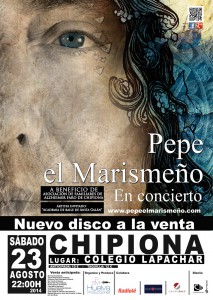 Pepe el Marismeño actuará el 23 de agosto en Chipiona a beneficio de la Asociación de Familiares de Enfermos de Alzheimer.