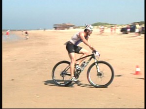 Climatología ideal para los 140 participantes del Duatlón Cros Playas de Chipiona de este domingo