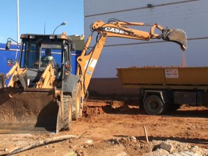 Comienzan las obras del nuevo edificio polifuncional en el Polideportivo que centralizará el área de Deportes.