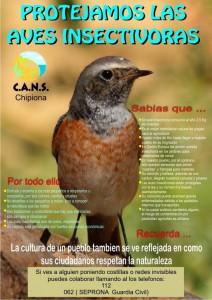 CANS hace un llamamiento a la colaboración ciudadana para eliminar la caza de aves insectívoras