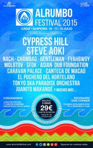 Entradas a la venta y primeros artistas confirmados para Al rumbo Festival 2015 en Costa Ballena-Chipiona