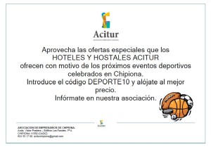 Ayuntamiento y Acitur promueven descuentos en hoteles y hostales a quienes visitan Chipiona para eventos deportivos