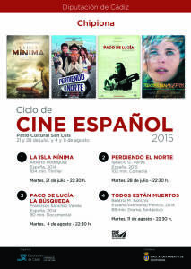 Diputación y Cultura traen a Chipiona un ciclo de cine Español que incluye cuatro proyecciones durante el verano.