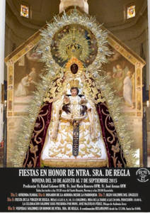 Publicados el cartel y el programa de los actos religiosos de las Fiestas de Nuestra Señora de Regla