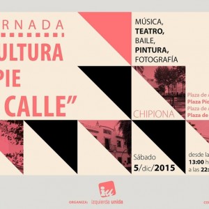 El área de Cultura de Izquierda Unida organiza este sábado la jornada: “Cultura a Pie de Calle”.