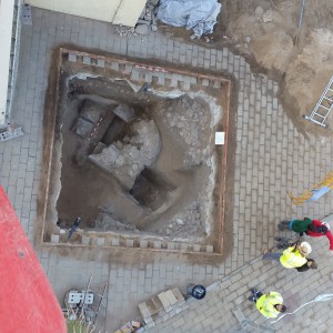 La intervención arqueológica desarrollada en la plaza del Humilladero concluyó con resultados satisfactorios.