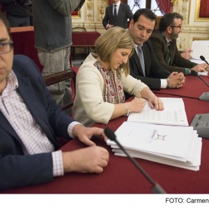 Estefanía Jurado firma en Diputación el convenio del Plan de Fomento y Promoción Cultural del ente provincial