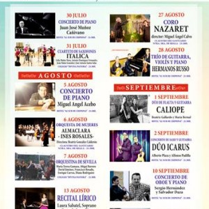 29 conciertos para un Festival de Música Ciudad de Chipiona que este año cumplirá una década de vida