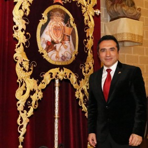 El pintor Antonio Montiel plasma a la Virgen de La Cabeza