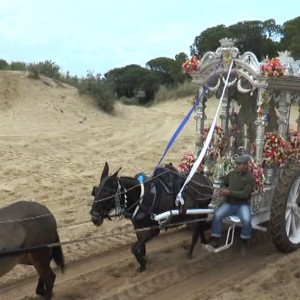 Los romeros chipioneros obligados a tomar un itinerario alternativo por el mal estado del camino tradicional