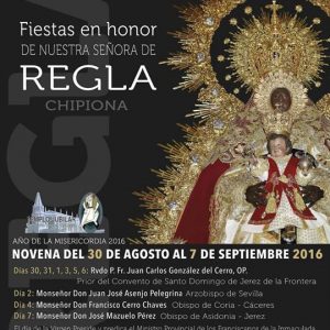 La Comunidad Franciscana hace público el programa de actos religiosos de las fiestas de la Virgen de Regla.