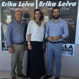 Erika Leiva presenta en La Línea el homenaje que rendirá  a Rocío Jurado, en el sevillano Teatro de la Maestranza el próximo 6 de septiembre