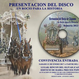 El sábado se presenta el disco “Un Rocío para la historia” que recuerda la primera peregrinación con el Simpecado de Chipiona