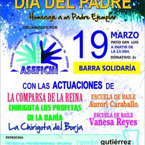 ASEFICHI organiza un acto solidario para celebrar el día del padre con un  homenaje a un padre ejemplar y actuaciones – Chipiona Noticias