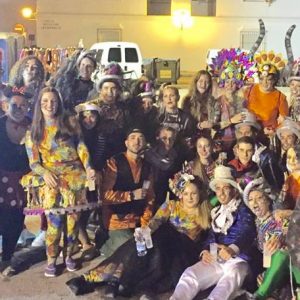 Chipiona promociona su carnaval en la provincia a través de la participación de la agrupacion “Las galeras” en el carnaval de Vejer de la Frontera.