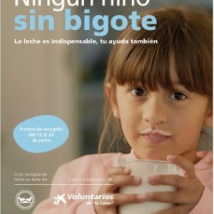 El Banco de Alimentos y la Obra Social lanzan la campaña «Ningún niño sin bigote» para recoger leche