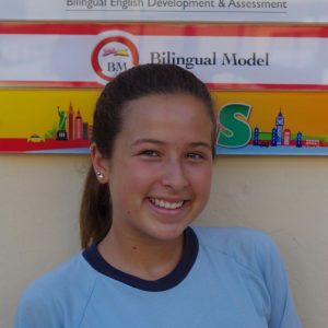 La alumna del Virgen de Regla María Reyes Moreta  ganadora del concurso nacional Mascota BEDA