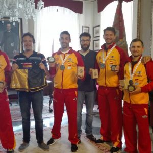 Los gaditanos premiados en el mundial de Kick Boxing, recibidos en el Ayuntamiento