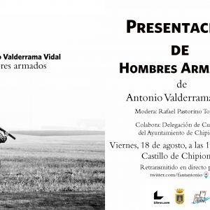 La novela ‘Hombres Armados’, del chipionero Antonio Valderrama, comienza a llegar a los mecenas