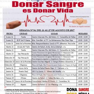 El Centro Regional de Transfusión Sanguínea se desplazará la semana próxima de nuevo dos días a las playas de Chipiona