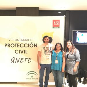 Davinia Valdés y representantes de los voluntarios de Protección Civil participan en unas jornadas autonómicas