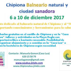 ‘Chipiona balneario y ciudad sanadora’ ofrece actividades del 6 al 10 de diciembre